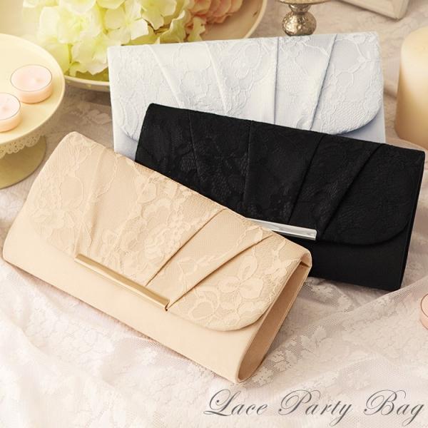 DRESS+（ドレスプラス） パーティーバッグ 大きめ シルバー クラッチ