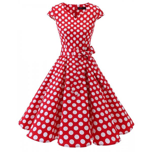 Dresstell ドレステル スイングワンピース カップ袖 Vネック 50年代 ウィンテージ お呼ばれ 結婚式 フォーマルドレス 多彩 Buyee Buyee 日本の通販商品 オークションの代理入札 代理購入