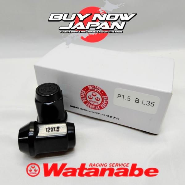 RS Watanabe SCM435鍛造ナット M12xP1.5-L35 19HEX ブラック 16