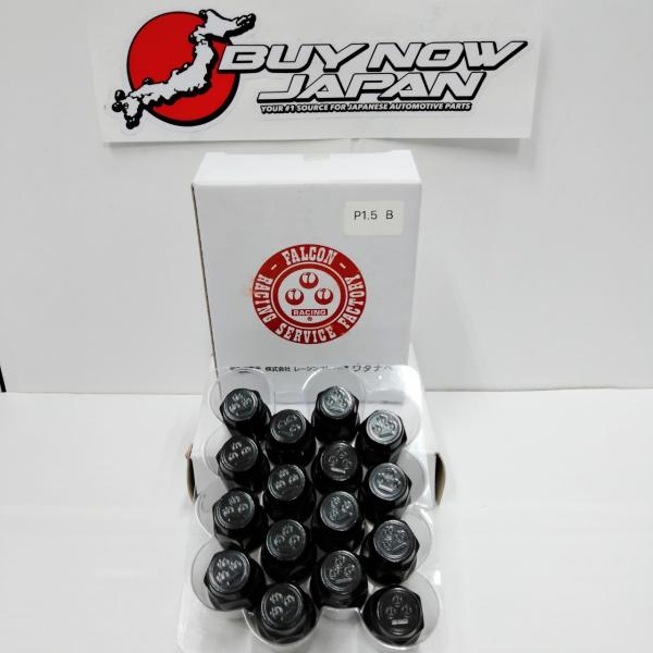 RS Watanabe ファルコンオリジナルナット M12xP1.5 ブラック 16