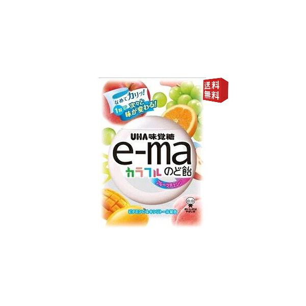 味覚糖 e-maのど飴袋 カラフルフルーツチェンジ 50g×6袋入 イーマ