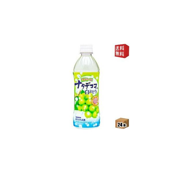 サンガリア つぶつぶナタデココ入り白ぶどう 500ml×24本 PET (野菜 