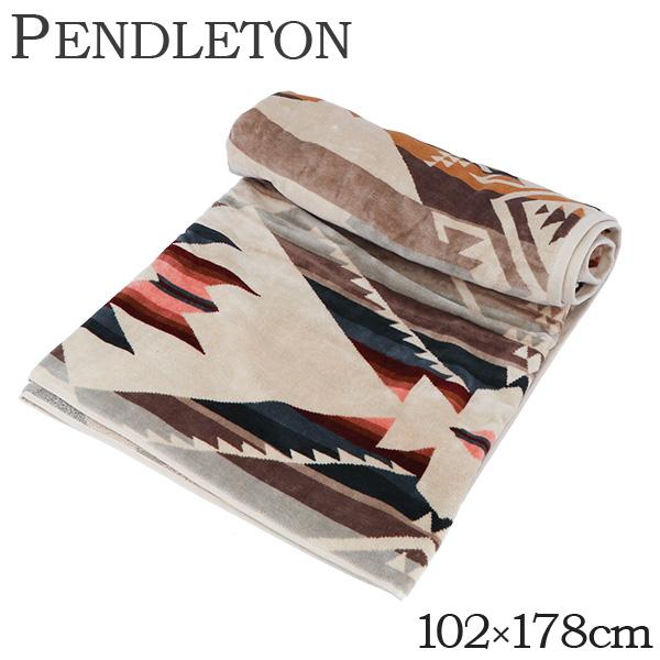 PENDLETON ペンドルトン オーバーサイズジャガードスパタオル XB233-53555 ホワイトサンズタン ブランケット アウトドア バスタオル