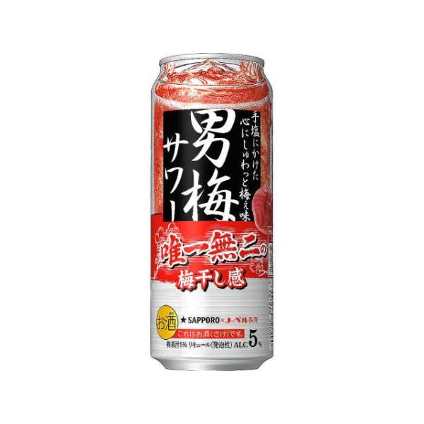 男梅（おとこうめ）サワー 500ml 1ケース24本 サッポロビール