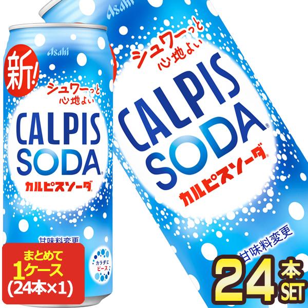 カルピス アサヒ カルピスソーダ 500g缶×24本 [賞味期限：2ヶ月以上