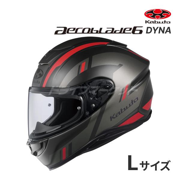 AEROBLADE OGK KABUTO 6 DYNA フラットブラックレッド L(59-60cm