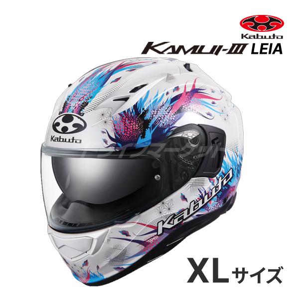 OGK KAMUI 3 LEIA パールホワイト XL(61-62cm) ヘルメット バイク フル  