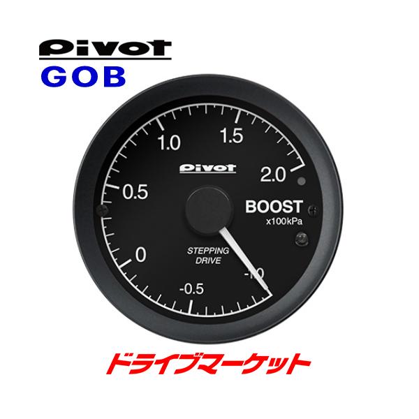 GOB ピボット GT GAUGE-60 ブースト計 OBDタイプ センサータイプと複合可能 φ60 別ユニット不要で装着が簡単 PIVOT（取寄商品）