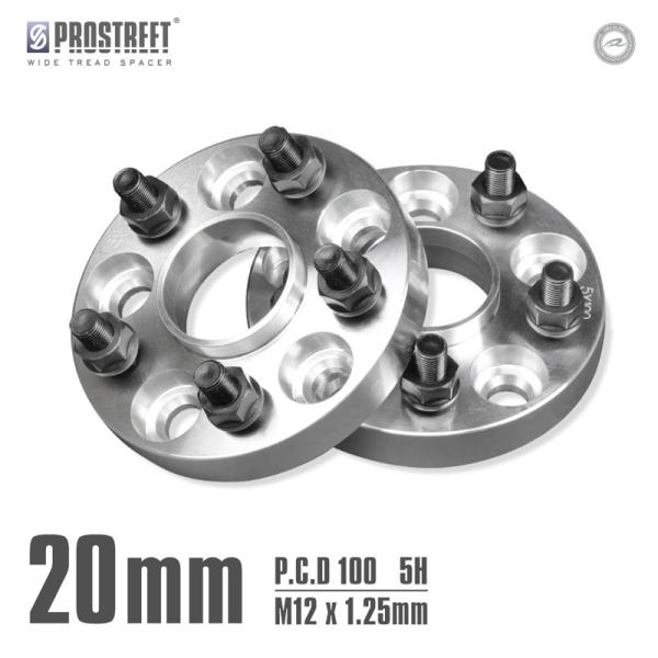ワイドトレッドスペーサー PCD 100 5H M12xP1.25 ハブセントリック付