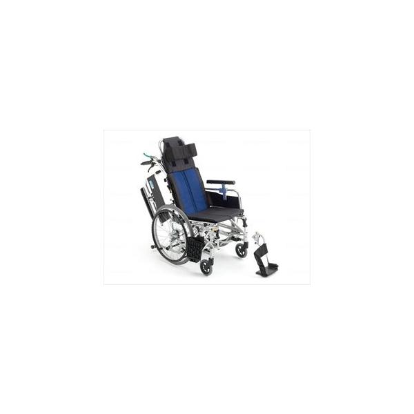 【※送料別途】ミキBAL-11 ティルト＆リクライニング自走型車いす ブルー(A-2)ナイロン 40(wf-516792)【単位：1】