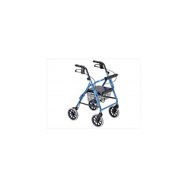 ハッピーⅡ NB 竹虎 歩行車 歩行器 介護用品 ブルーメタリック 歩行車ハッピーⅡトール ダークグレーメタリック ｜ シルバー