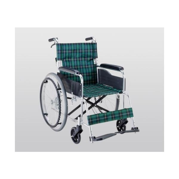 ㈱マキテック　自走用車椅子 　EW-50 たのめーる】マキテック 車いす(自走式・背折れタイプ) 緑