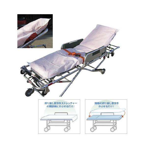 【※欠品中　納期未定※】フェルラックストレッチャーカバー吸水 076971(20マイイリ) フェルラックストレッチャーカバー(24-4090-00)【1箱単位】