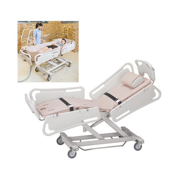 浴室用ストレッチャー　高さ調整可能 8-9875-01 入浴用ストレッチャー (ネットタイプ) TY217ES-550N