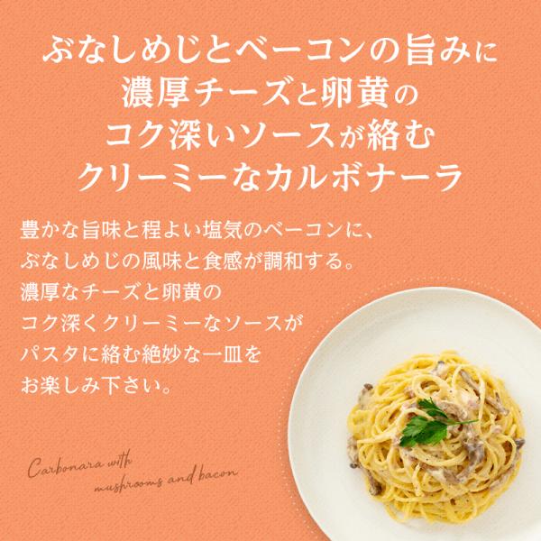 きのことベーコンのカルボナーラ【1人前・130g】 森のパスタソース | スパゲティソース カルボナーラ クリームソース スパゲティ きのこパスタ きのこスパゲティ レトルト ぶなしめじ スパゲッティ まとめ買い グルメ ギフト パスタ ソース あえるだけ
