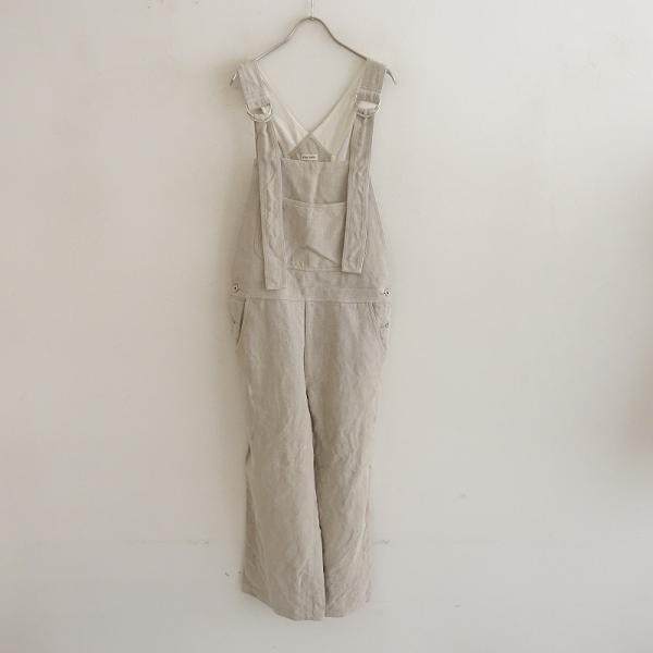 INSCRIREリネンオールインワン　36 INSCRIRE 【定価6.4万】アンスクリア INSCRIRE*Linen Canvas
