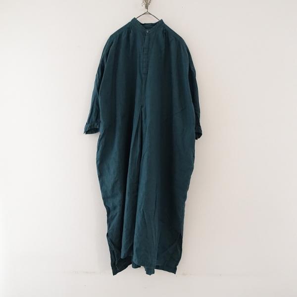 suzuki takayuki スズキタカユキ　 リネンワンピース suzuki takayuki flared dress（A241-19） - poooL (online shop)