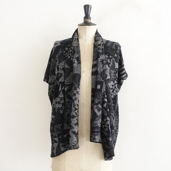 ヨーガンレール JURGEN LEHL *ウールシルク総柄デザインニット