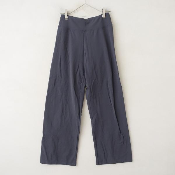 アンダール andar *裏起毛ワイドパンツ*Lヨガウエアナイロン混