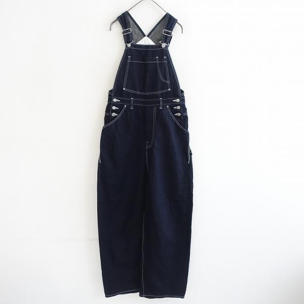ミナペルホネン alwaysオーバーオール 34 mina perhonen 【定価4.8万】ミナペルホネン *always デニム
