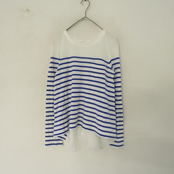sacai luck サカイラック *ボーダーバック切り替えカットソー*2