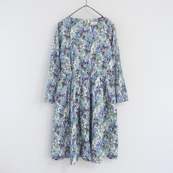 新品 carlife × LIBERTY リバティタナローン　総花柄ワンピース リバティ タナローン ワンピース レディース 日本製 ノースリーブ 春