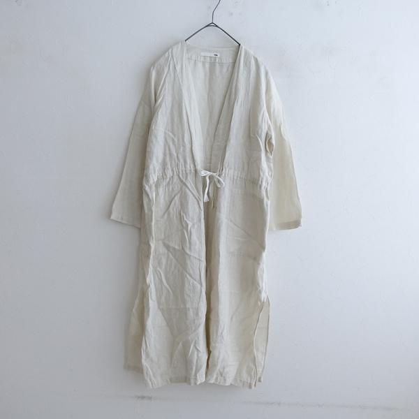 【最終8月迄】evameva リネンローブ　ワンピース　定価31,900円 最終8月迄】evameva リネンローブ ワンピース 定価31,900円