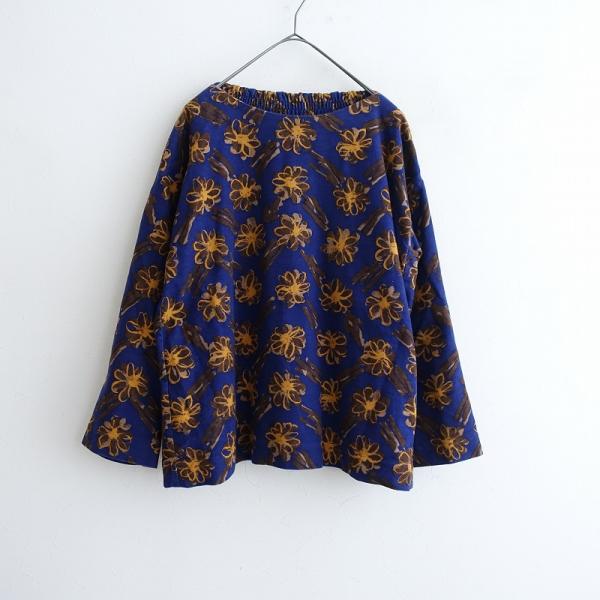 45アールピーエム R45RPM *ライトモールフラワーヘリンボンプリント