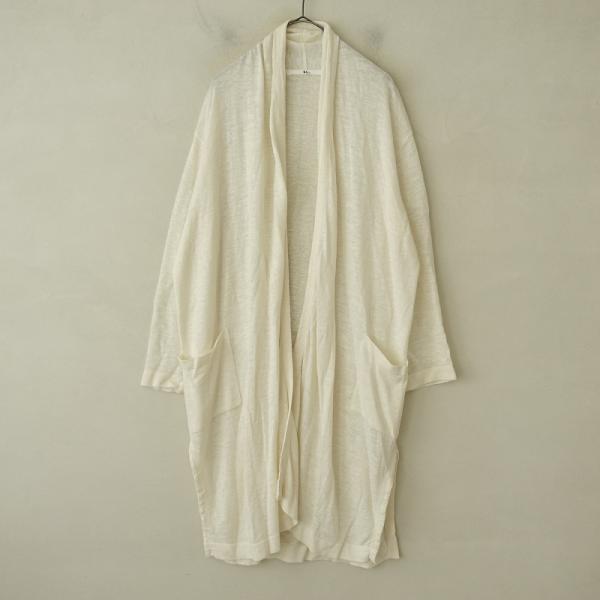 45アールピーエム R45RPM *リネンコットンロングニットカーディガン*0