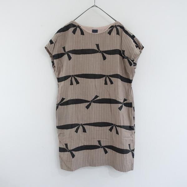 ミナペルホネン going フレンチスリーブドレス ミナペルホネン going フレンチスリーブドレス