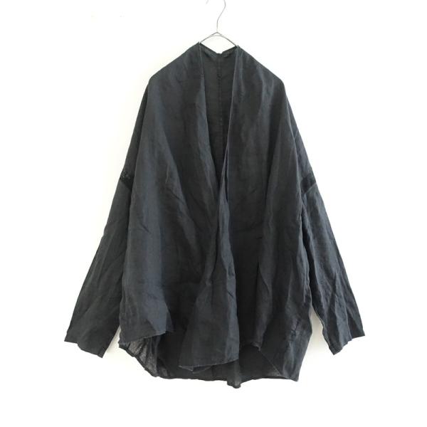 nest Robe（ネストローブ） *レース付きリネン羽織りブラウス*シャツ麻 