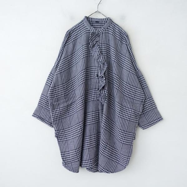 45アールピーエム R45RPM *いろいろインドのフリルチュニック*ドロップ