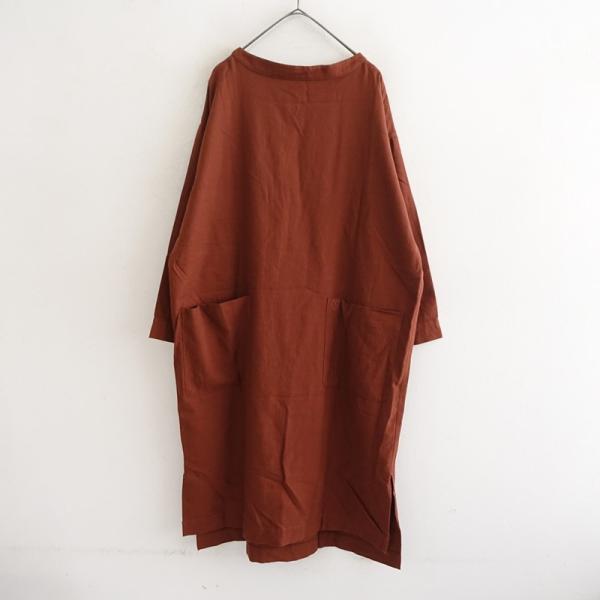 ORCIVAL（オーシバル） *コットンバックサテンモックネックワンピース