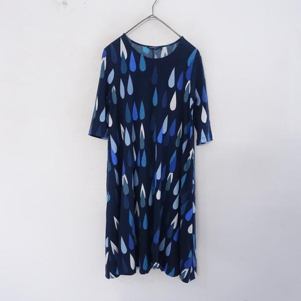 マリメッコ marimekko *Pisaroi ピサロイ カットソーワンピース*XS