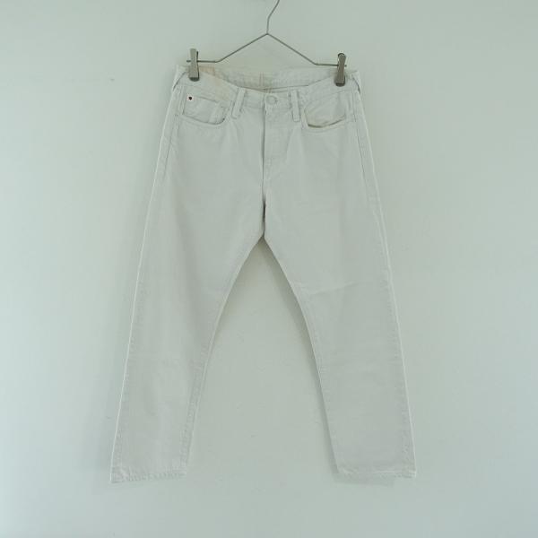 美品✨45rpm デニムパンツ 31 デニムパンツ 日の丸R刺繍 山羊革パッチ 45R】デニム｜1977年創業、日本の服。丈夫で長持ち、気持ちの