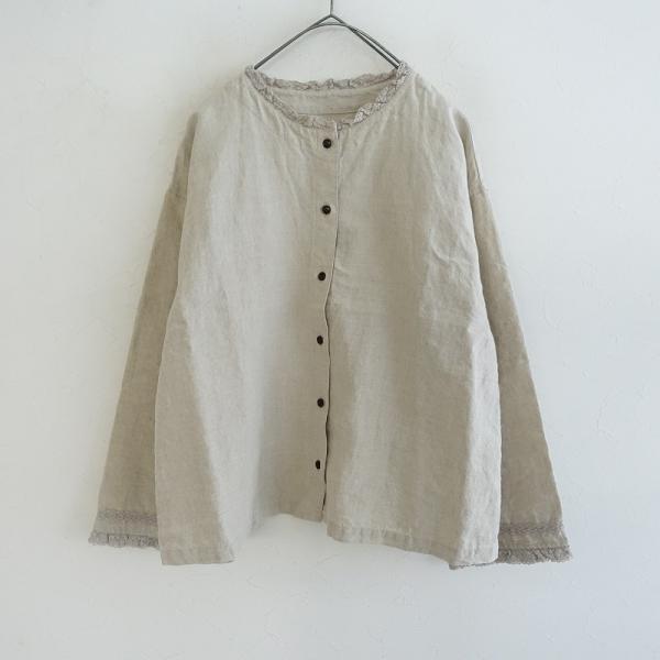 nest Robe 【2023/定価1.9万】ネストローブ *レースフリル使い nest Robe 【2023/定価1.9万】ネストローブ *レースフリル使い