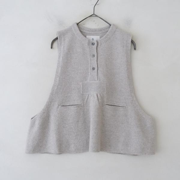 gasa ガサ リネンニットベスト グレージュ native villge gasa ガサ リネンニットベスト グレージュ native villge