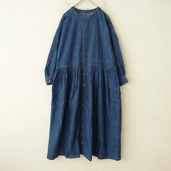 ネストローブnest robe♪コットンリネンダンガリーギャザータックサロペット ネストローブnest robe♪コットンリネンダンガリーギャザー