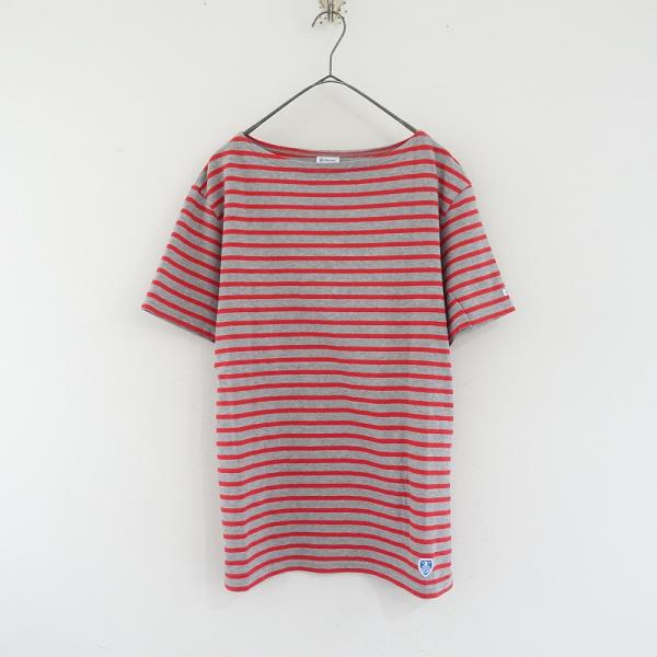 ORCIVAL（オーシバル） *ボートネックボーダーTシャツ*4コットン天竺