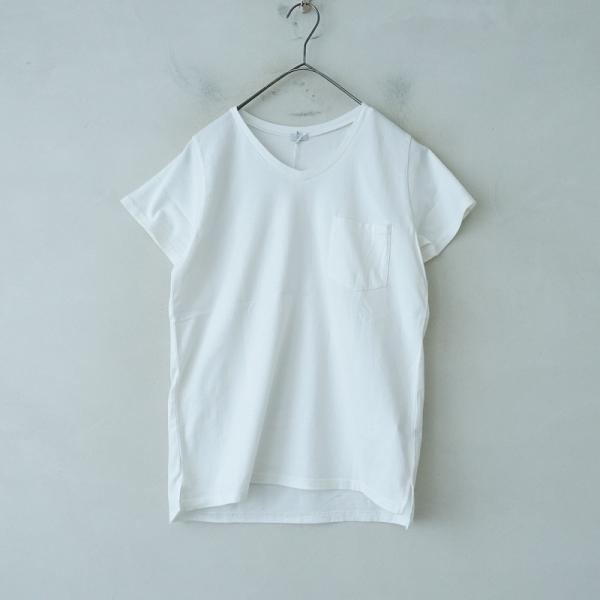 ICHI 【未使用】イチ *ベーシックVネック半袖ポケットTシャツ*F