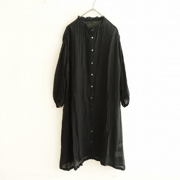 nest Robe ネストローブ *リネンガーゼスタンドフリルカラー