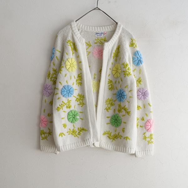 サントウエイト 3 to 8 vintage store sun eight *フラワー刺しゅう