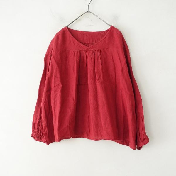 nest Robe（ネストローブ） *リネンギャザースモックブラウス*Fダーク