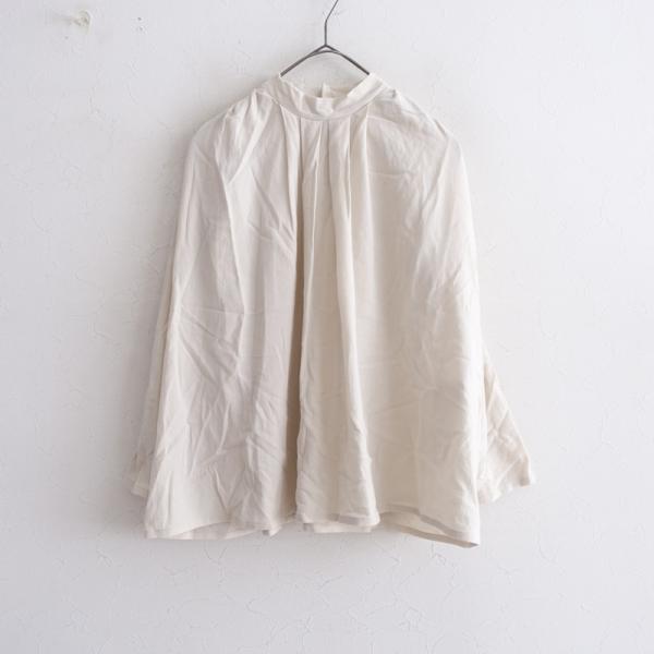 evam eva（エヴァムエヴァ） evam eva*スタンドカラータックシャツ 