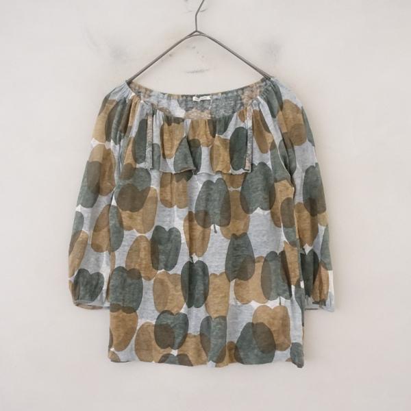 中古美品】mina perhonen sea birds カットソー36 中古美品】mina perhonen sea birds カットソー36 中古美品】mina