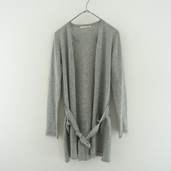 n100 ロングカーデガン　カシミヤ n100（エヌワンハンドレッド） *ファインカシミヤニットロング