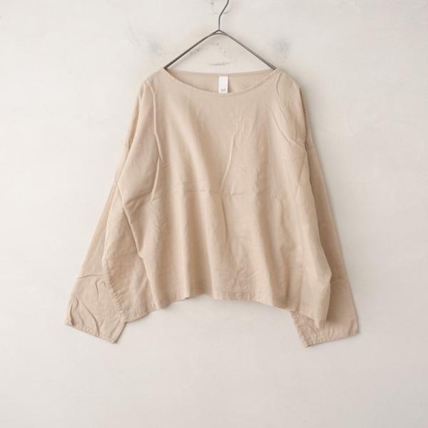 2023SS/定価1.7万】ヨリ Yoli *シンプルワイドブラウス*Fベージュ