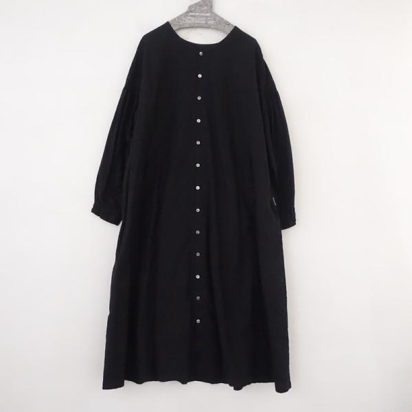 ネストローブラミーワンピース（黒） nest Robe（ネストローブ