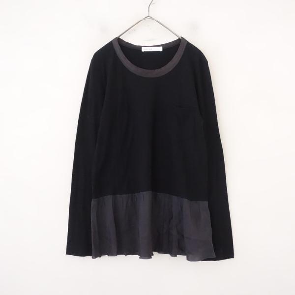 sacai luck（サカイラック） sacai luck*異素材切替ペプラムカットソー