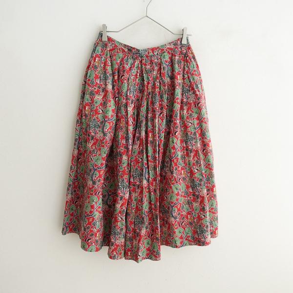 ヤエカライト YAECA WRITE *98620 LIBERTYプリントタックキュロット*M  